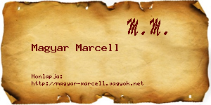 Magyar Marcell névjegykártya